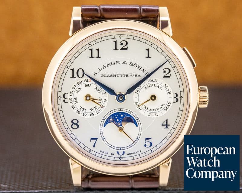 Image of A. Lange and Sohne 1815 Annual Calendar 18k Rose Gold FULL SET