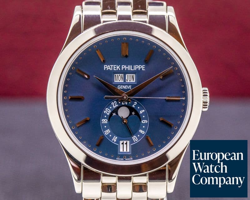 Image of Patek Philippe Annual Calendar Blue Dial 18K White Gold / Bracelet