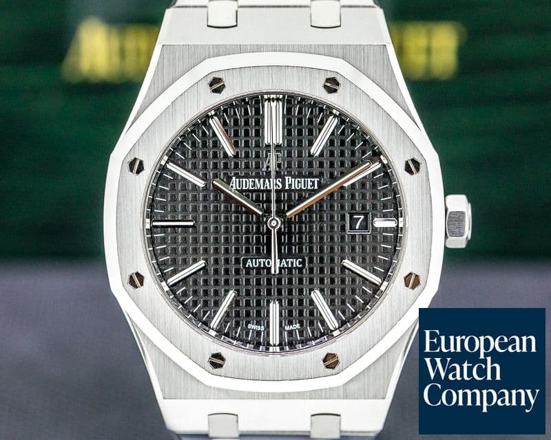 Image of Audemars Piguet Royal Oak Black Dial SS / SS 