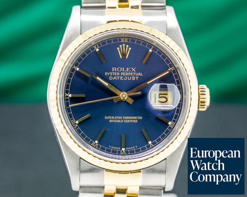 Image of Rolex Datejust Blue Roman Dial Jubilee 18K / SS 