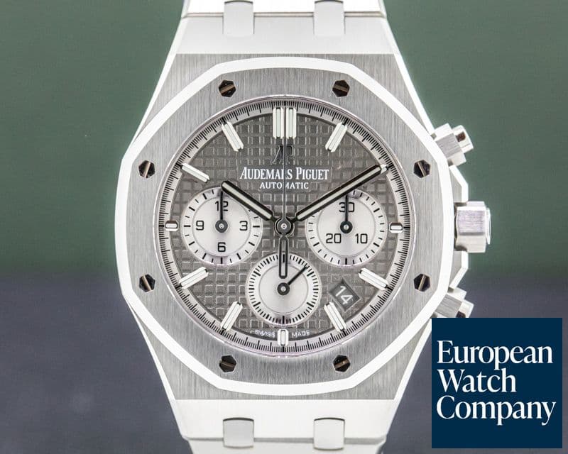 Image of Audemars Piguet Royal Oak Chronograph Ruthenium Dial SS 38MM UNWORN