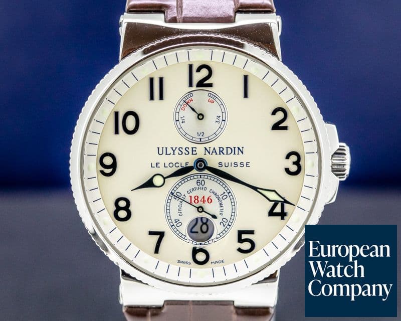 Image of Ulysse Nardin Maxi Marine Stainless / Leather