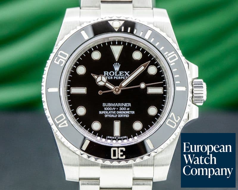 Image of Rolex Submariner 114060 No Date Ceramic Bezel SS