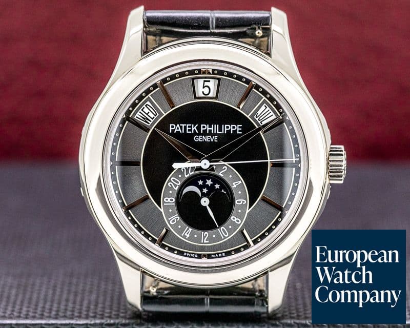 Image of Patek Philippe Annual Calendar Grey Dial 5205G 18K White Gold 

