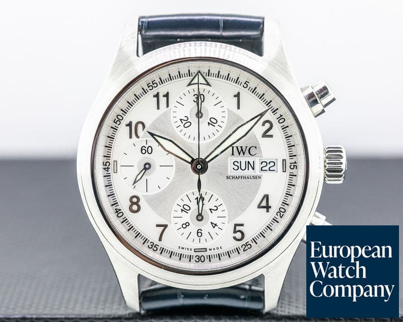 Image of IWC Pilot Spitfire Chronograph SS Silver Dial 