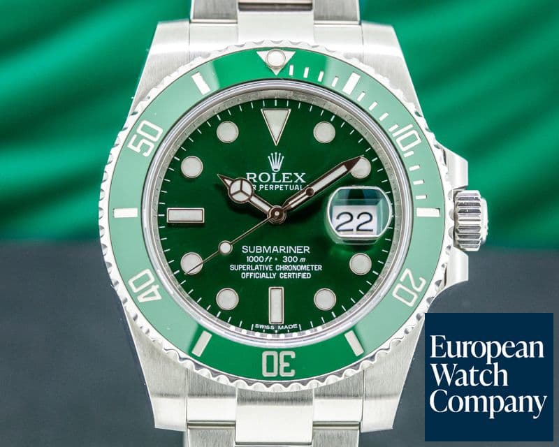 Image of Rolex Submariner "Hulk" Green Ceramic Bezel Green Dial SS