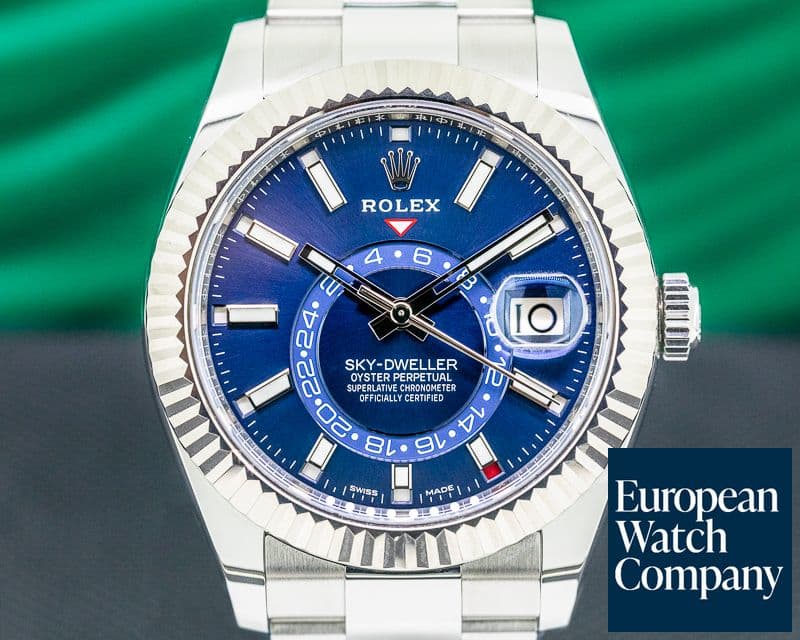 Image of Rolex Sky Dweller Steel Blue SS / Bracelet 