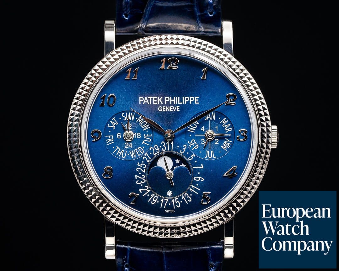 Image of Patek Philippe Perpetual Calendar 5139 Blue Dial 18K White Gold UNIQUE PIECE
