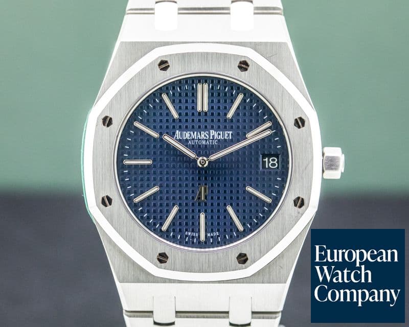 Image of Audemars Piguet Royal Oak Extra Thin Blue Dial SS 15202ST 
