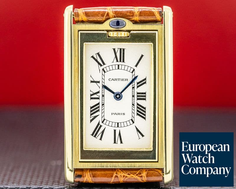 Image of Cartier Tank Basculante 1991 LIMITED Manual Wind 18k Yellow Gold 