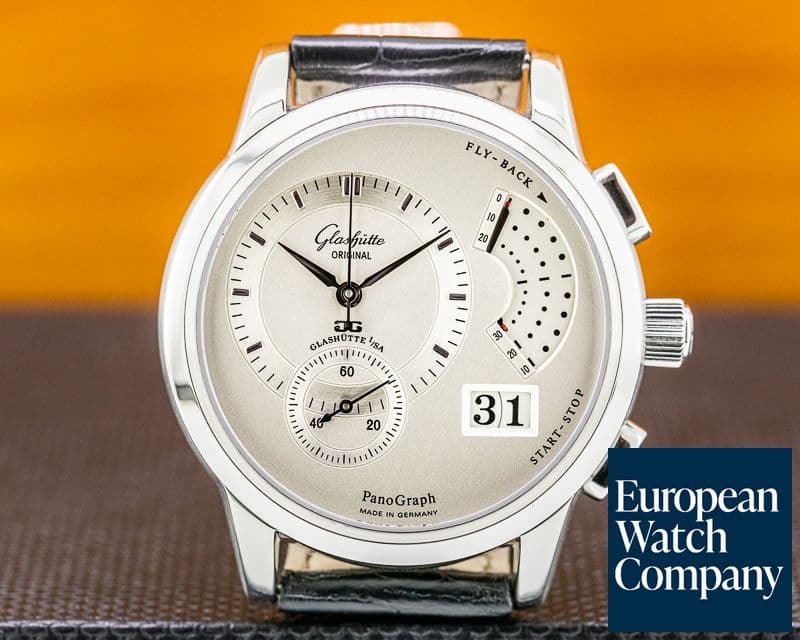 Image of Glashutte Original PanoGraph SS Silver Dial 