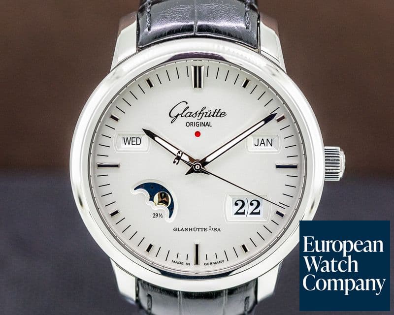 Image of Glashutte Original Senator Perpetual Steel
Silver Dial