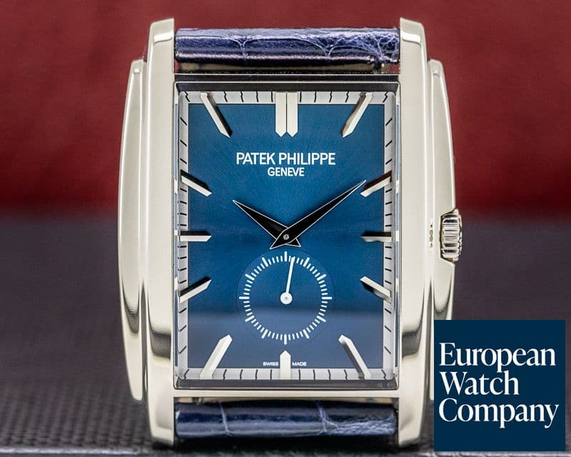 Image of Patek Philippe Gondolo 5124G 18K White Gold Blue Dial Manual Wind 