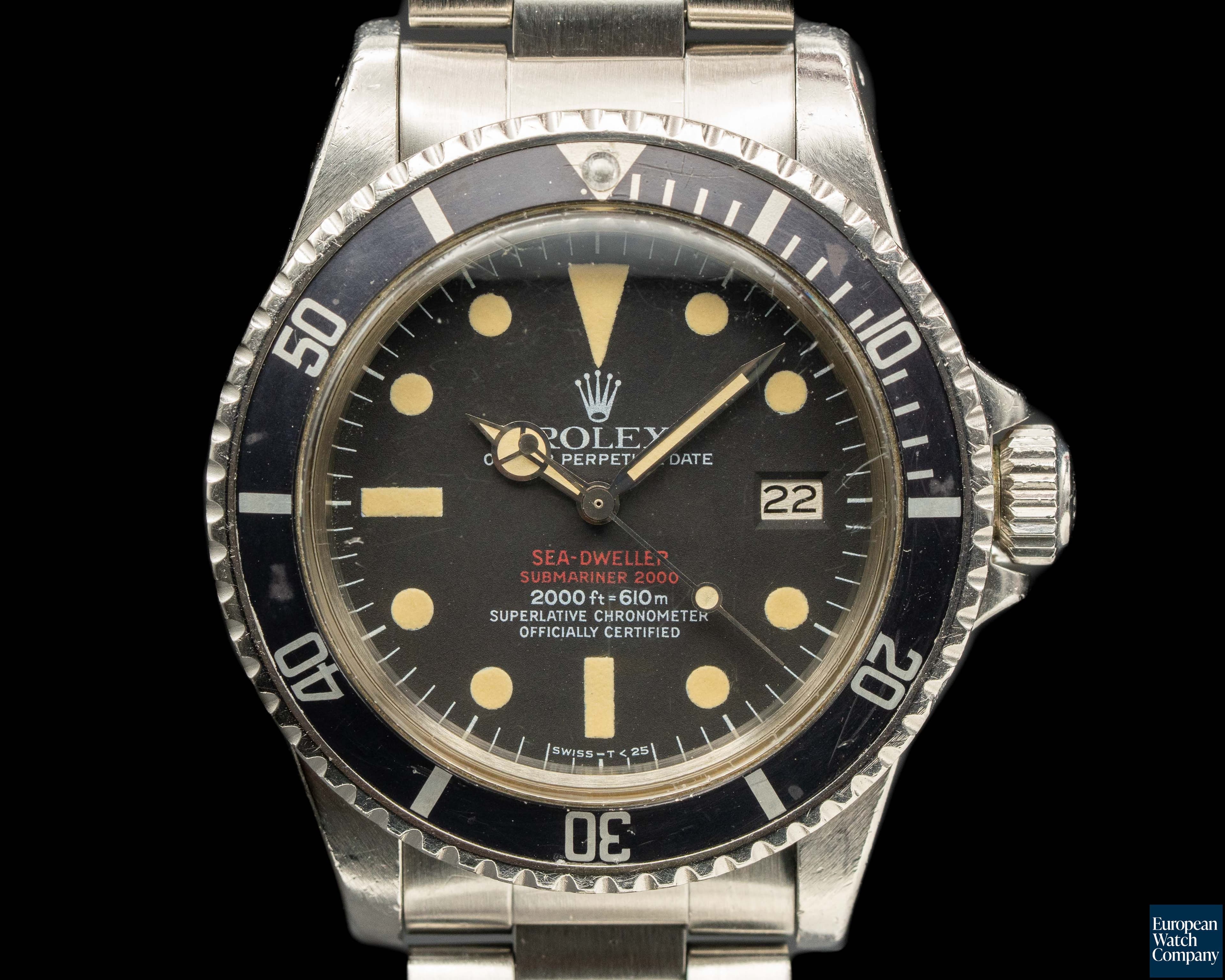 Image of Rolex Vintage "Double Red" Sea Dweller Mark IV Dial c. 1978