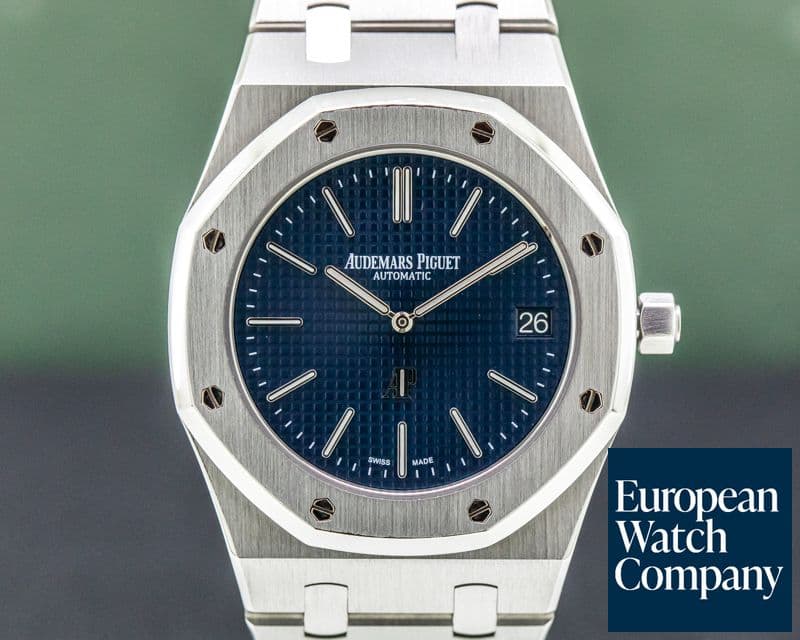Image of Audemars Piguet Royal Oak Extra Thin Blue Dial SS 15202ST 