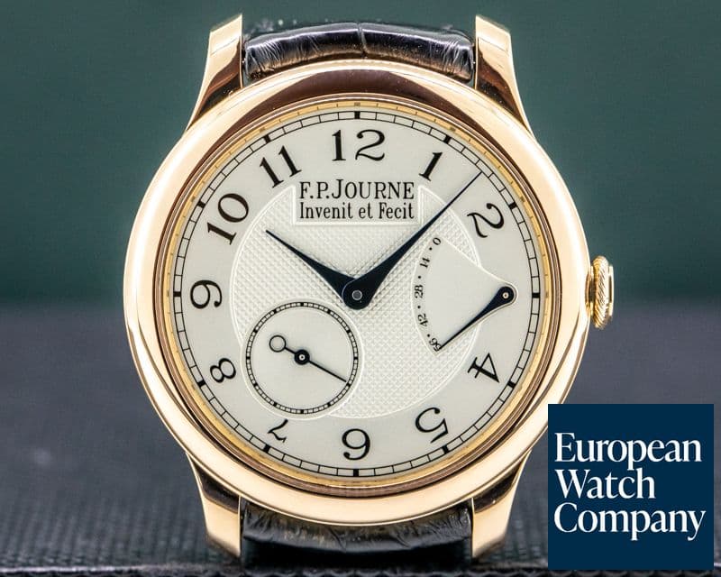Image of F. P. Journe Chronometre Souverain Red Gold / Silver Dial 40MM