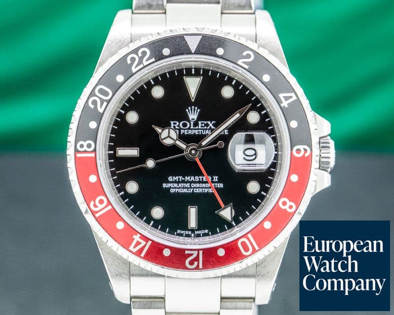 Image of Rolex GMT Master II SS Red / Black Coke COMPLETE