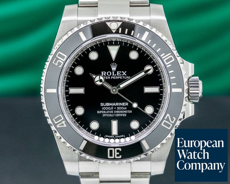 Image of Rolex Submariner 114060 No Date Ceramic Bezel SS 