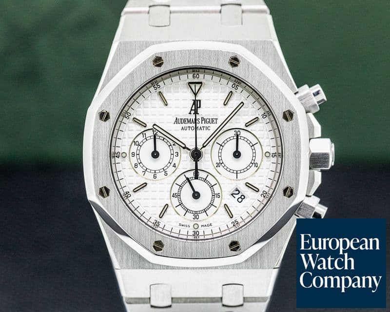 Image of Audemars Piguet Royal Oak 25860ST Chronograph White Dial SS FULL SET