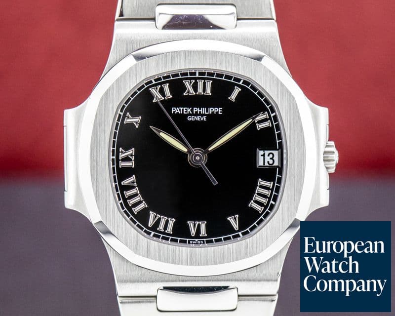 Image of Patek Philippe Nautilus 3800 Automatic SS Black Roman Dial SHARP