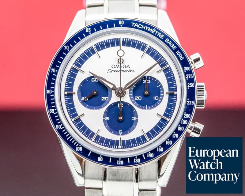 Image of Omega Speedmaster CK 2998 Silver / Blue Dial WITH BRACELET LIMITED 