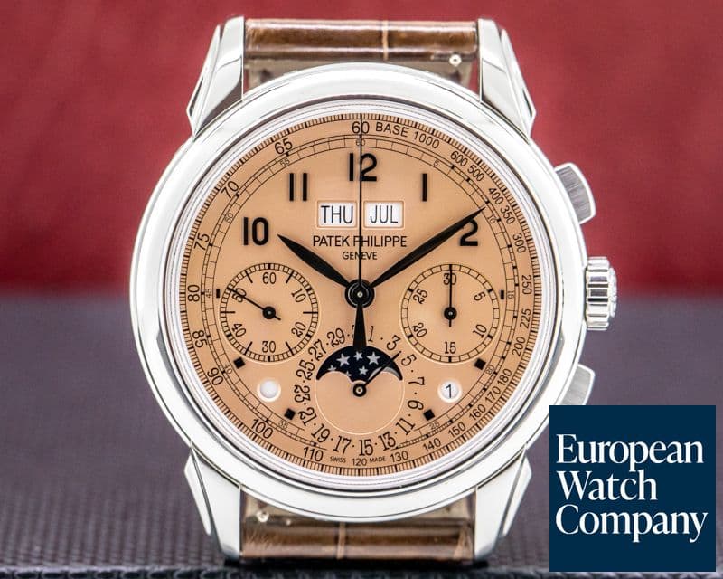 Image of Patek Philippe 5270P Perpetual Calendar Chronograph Platinum Salmon Dial 