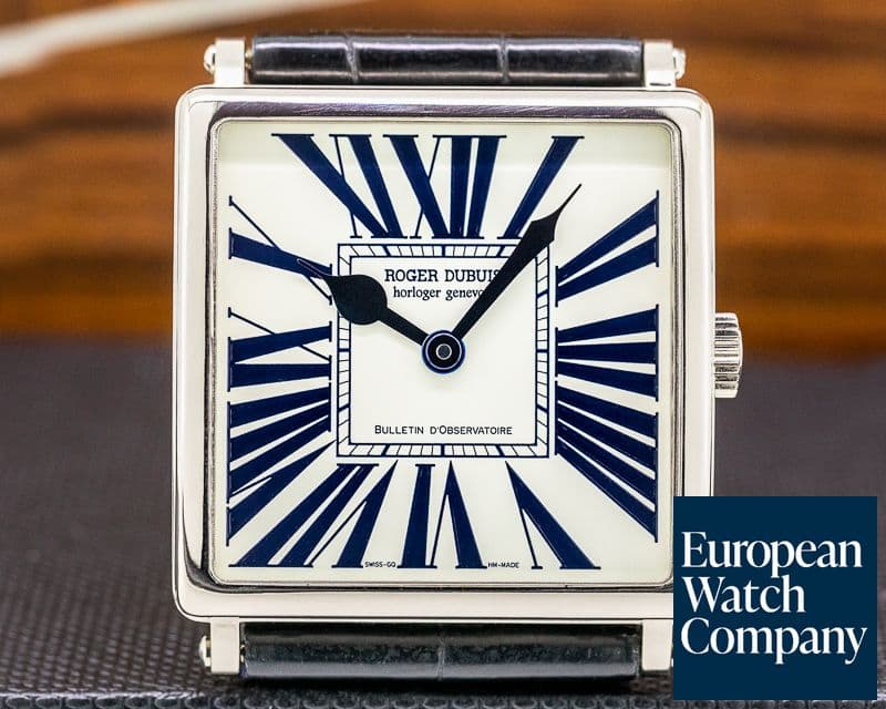 Image of Roger Dubuis Golden Square Automatic Silver Roman Dial 18K White Gold