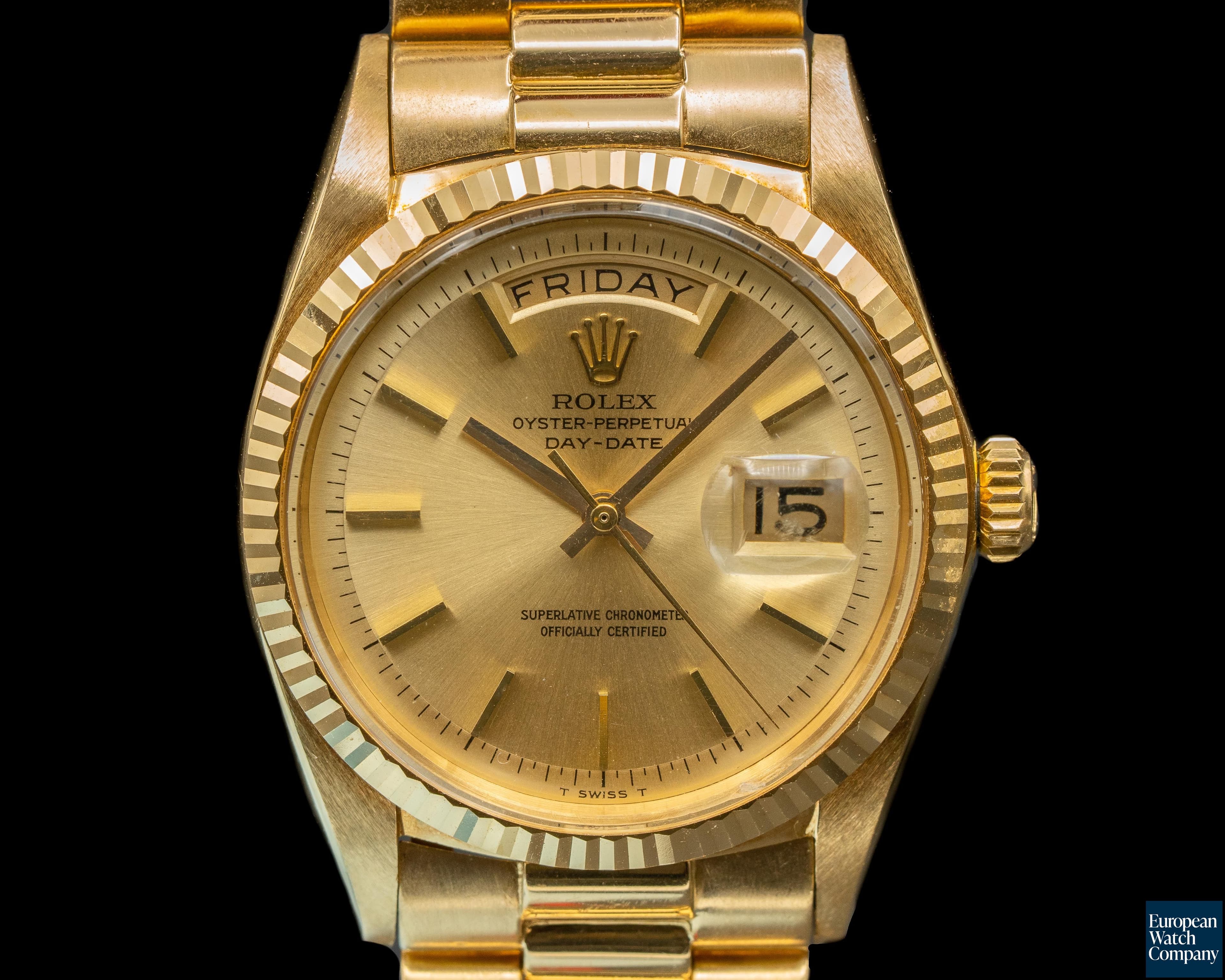 Image of Rolex Oyster 1803 Perpetual Day Date 18K Yellow Gold