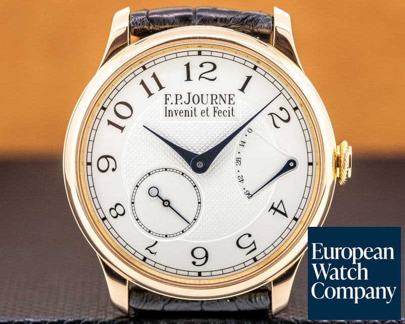 Image of F. P. Journe Chronometre Souverain Red Gold / Silver Dial 38MM