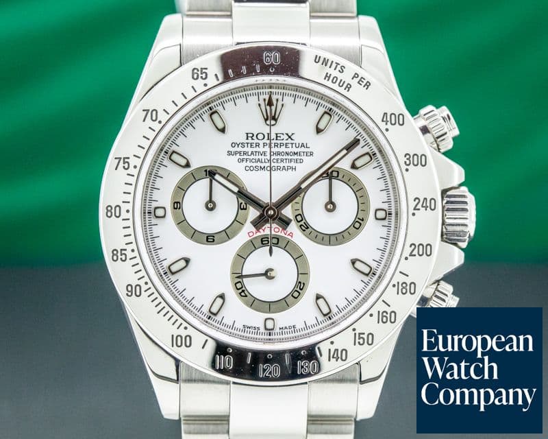 Image of Rolex Daytona 116520 White Dial SS / SS FULL SET NICE 