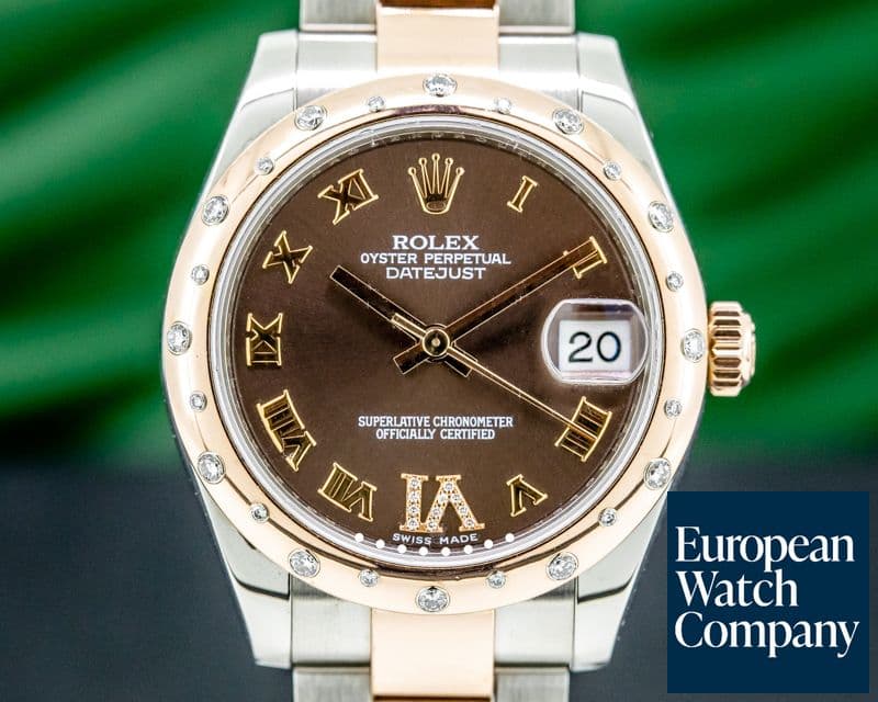 Image of Rolex Datejust 31MM 18K Rose Gold and Stainless Steel 