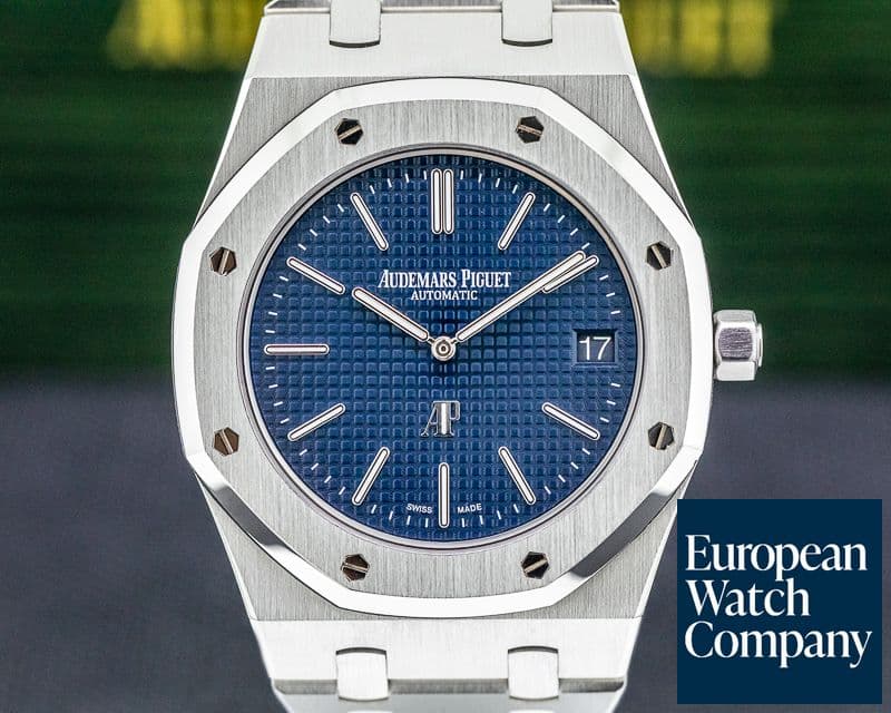 Image of Audemars Piguet Royal Oak Extra Thin Blue Dial SS 15202ST 