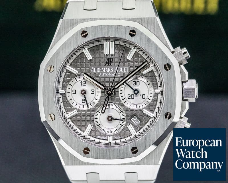 Image of Audemars Piguet Royal Oak Chronograph Ruthenium Dial SS 38MM 