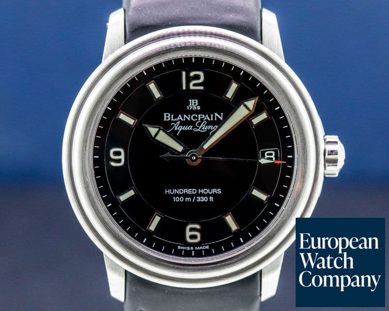 Image of Blancpain Leman Aqualung Ultra Slim Automatic SS / Strap
