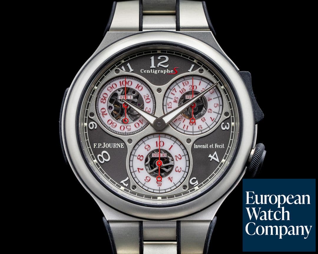 Image of F. P. Journe Centigraphe Sport Aluminum / Bracelet FULL SET JUST FPJ SERVICED