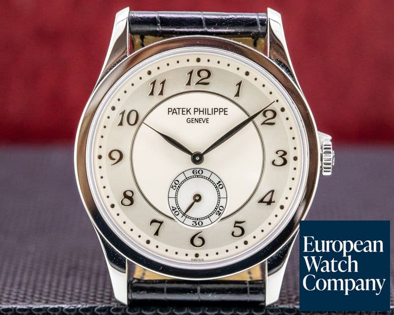 Image of Patek Philippe Calatrava Platinum 5196P Silver Dial Arabic Numerals 