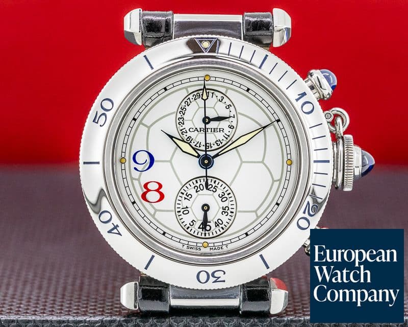 Image of Cartier Pasha Chronograph SS Limited Edition for 1998 FIFA World Cup