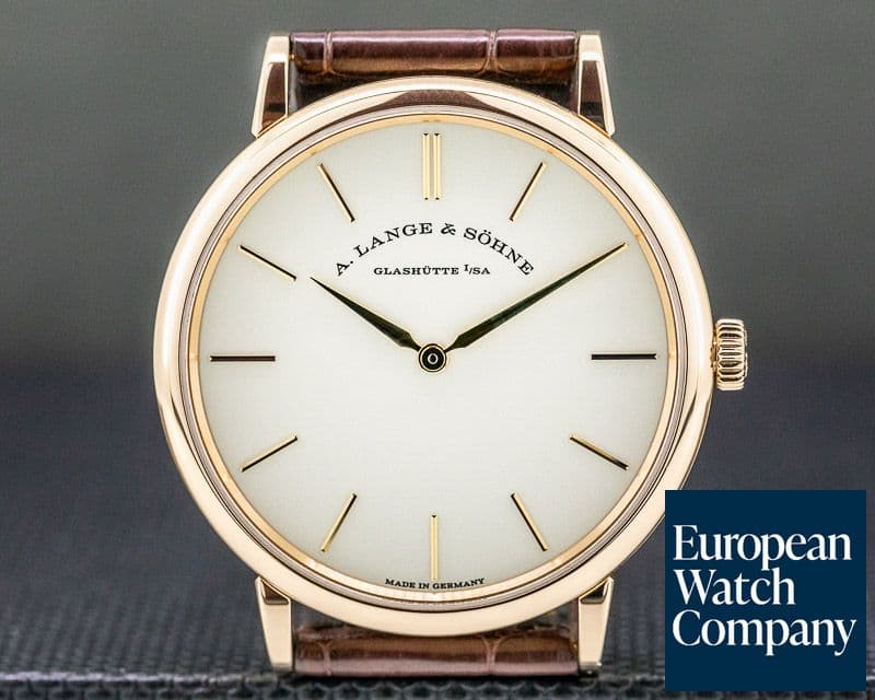 Image of A. Lange and Sohne Saxonia Thin 37mm Manual Wind 18K Rose Gold