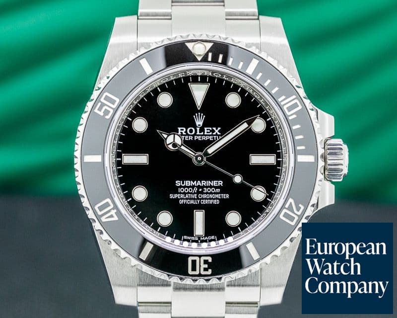 Image of Rolex Submariner 114060 No Date Ceramic Bezel SS