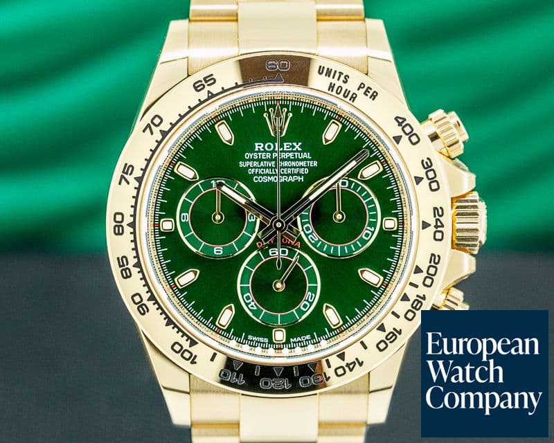 Image of Rolex Daytona 116508 18k Yellow Gold / Green Dial UNWORN