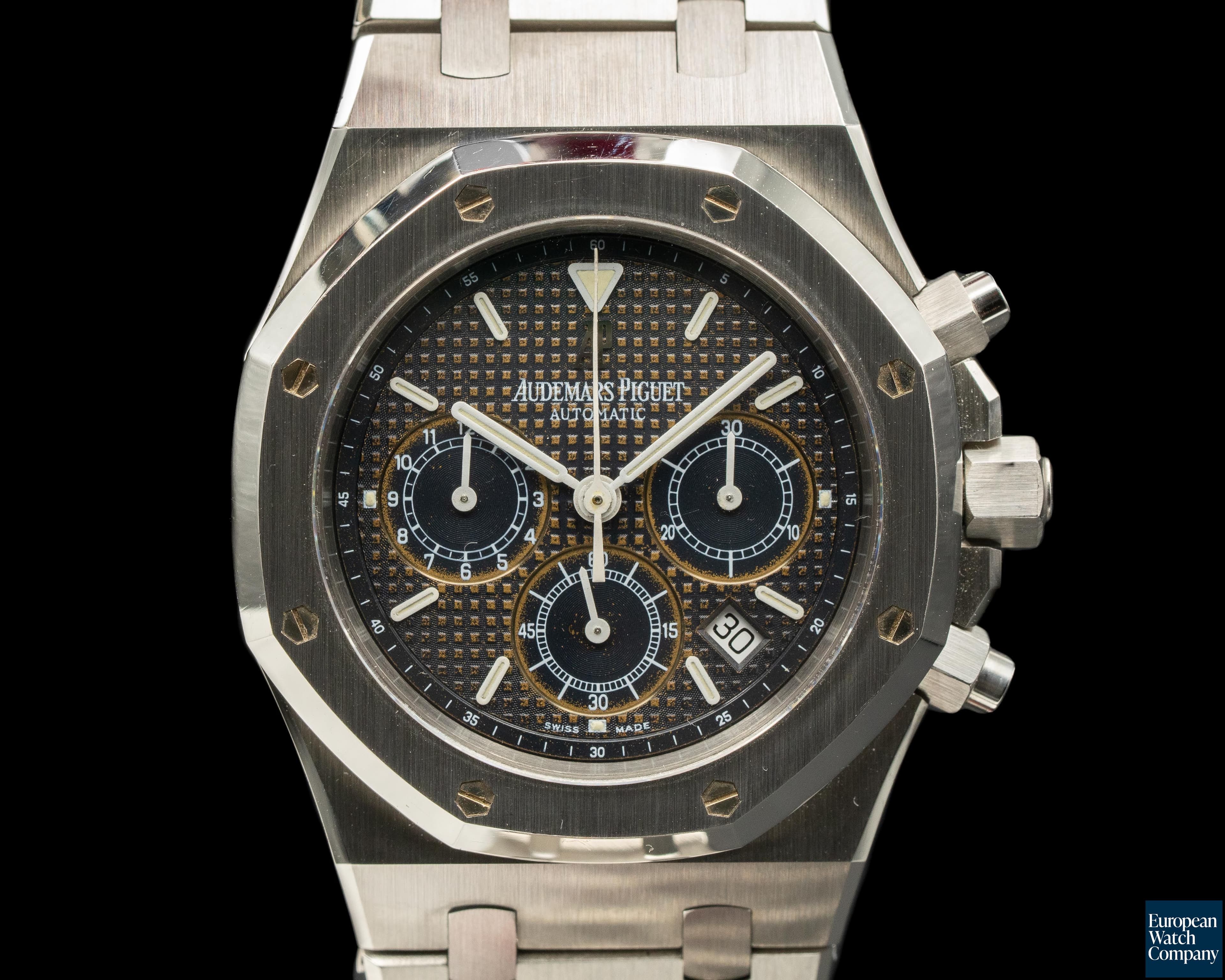 Image of Audemars Piguet Royal Oak Chronograph Blue Dial SS TROPICAL SHARP 