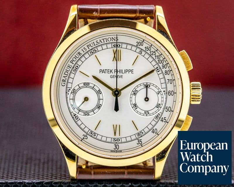 Image of Patek Philippe Chronograph 18K Yellow Gold Pulsation Dial UNWORN