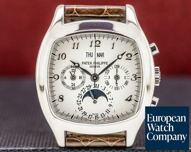 Image of Patek Philippe Perpetual Calendar Chrongraph 5020G / Silver Dial FULL SET