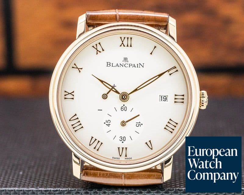 Image of Blancpain Villeret Small Seconds Power Reserve 18k RG Manual Wind 40MM