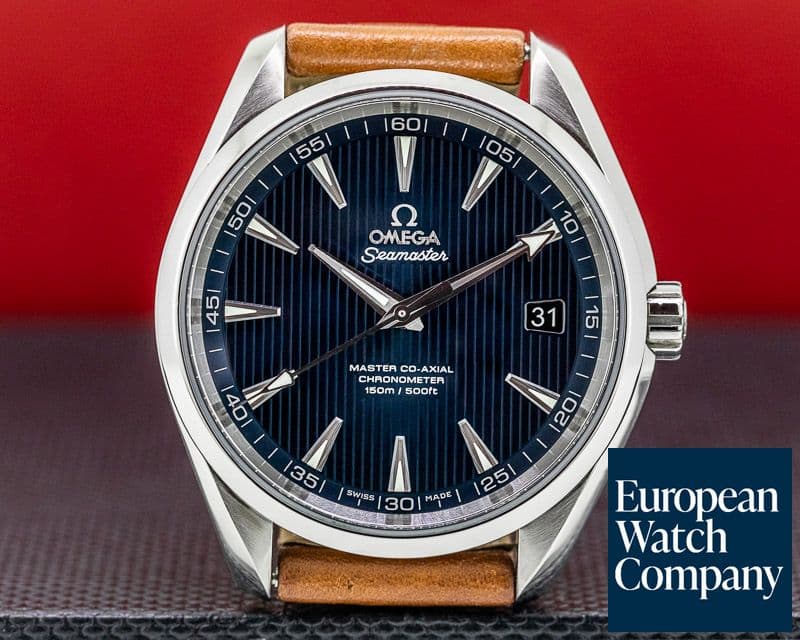 Image of Omega Aqua Terra Co-Axial Date Blue Dial SS 