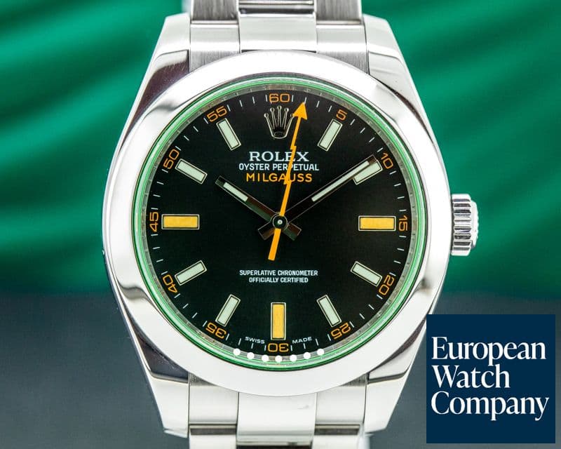 Image of Rolex Milgauss 116400GV Green Crystal Edition