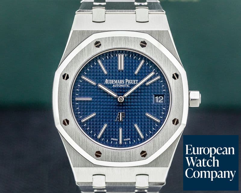 Image of Audemars Piguet Royal Oak Extra Thin Blue Dial SS 15202ST 