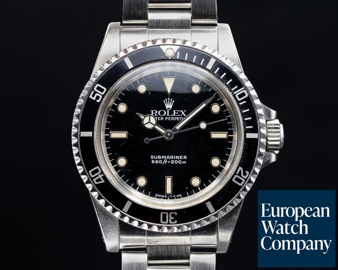Image of Rolex Gloss Dial 5513 Submariner c. 1987 COMPLETE SET