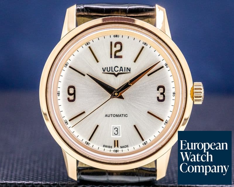 Image of Vulcain 50's President Rose Gold Silver Dial  42MM 