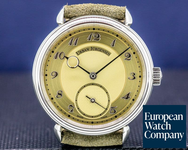 Image of Urban Jurgensen 1140L Stainless Steel Champagne Dial / Breguet Numerals LIMITED